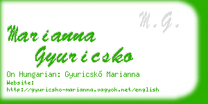 marianna gyuricsko business card