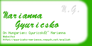 marianna gyuricsko business card